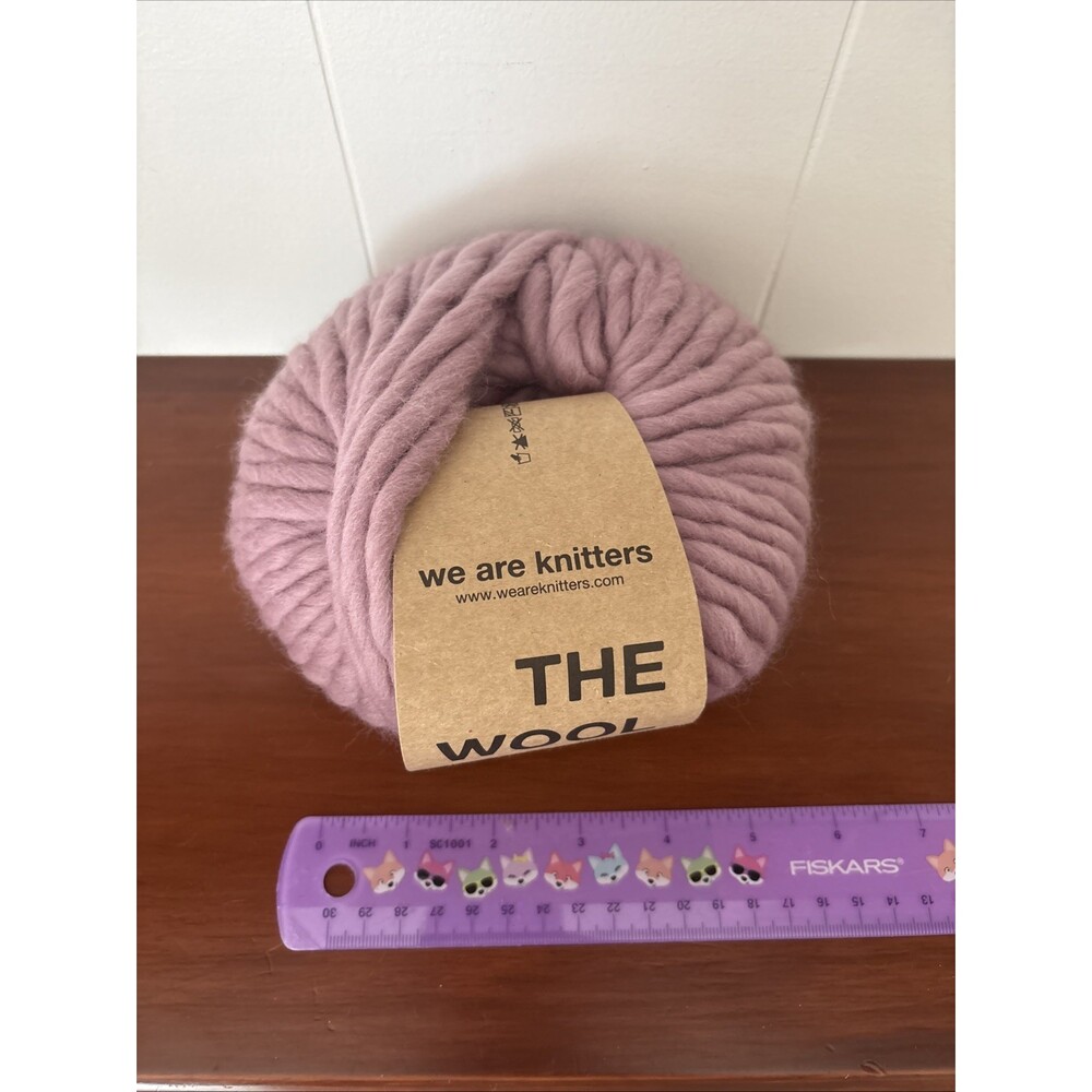 We Are Knitters Yarn - The Wool - Mauve - 100% Wool chunky yarn ball NEW - Picture 2 of 8